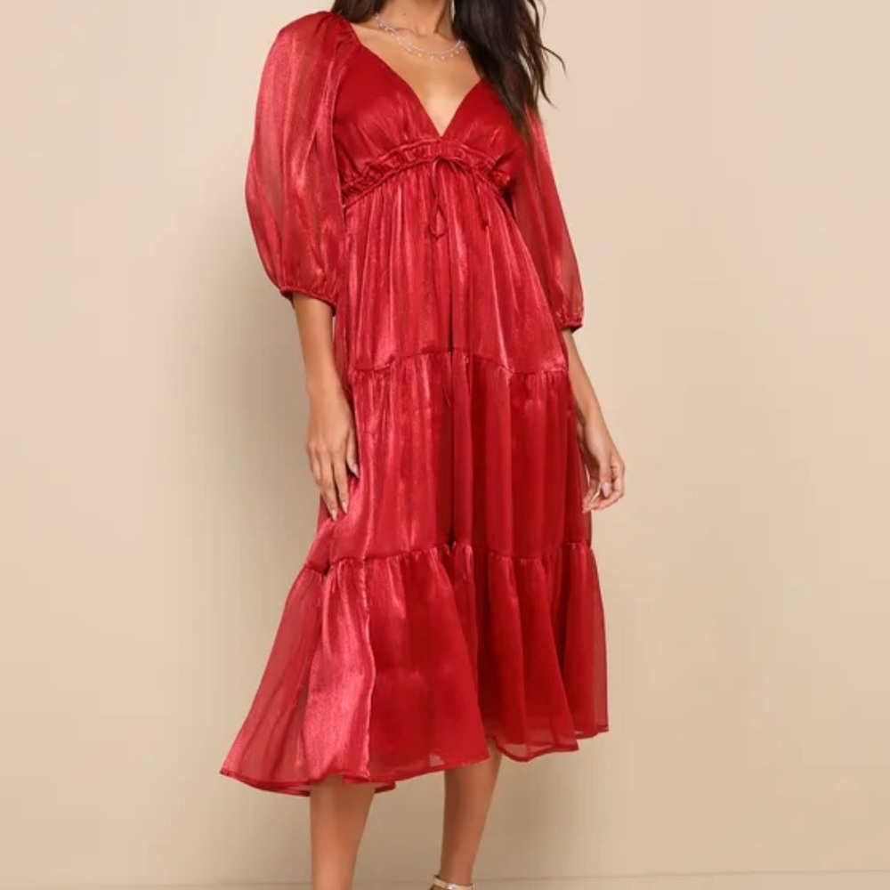 Balloon Sleeve Dress